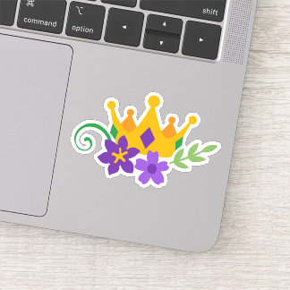 Mardi Gras Couronne Mardi Sticker Die Cut