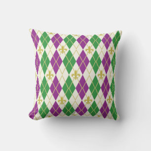 Mardi Gras Coussin Jacquard