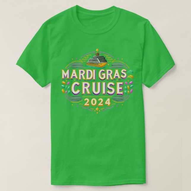 Mardi Gras Cruise 2024 TShirt - 1 (Design devant)