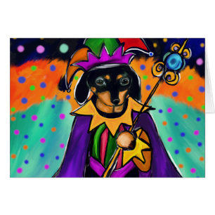 MARDI GRAS DACHSHUND