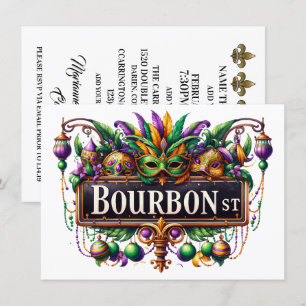 Mardi Gras - Invitation Cocktail Party