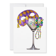 Mardi Gras - Invitation Cocktail Party