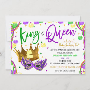 Mardi Gras Invitation de la révélation de genre