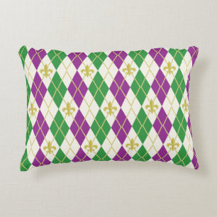 Mardi Gras Jacquard Coussin d'accentuation 