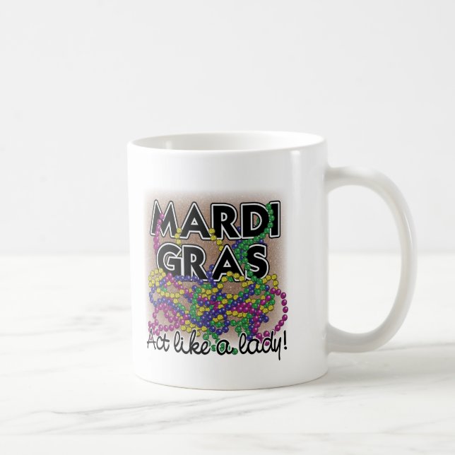 Mardi Gras Lady Mug (Droite)
