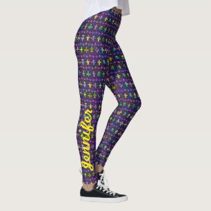 Mardi Gras Leggings Personnalisés Yoga K Run Pâque