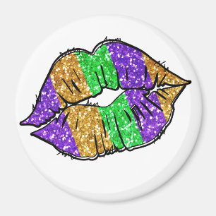 Mardi Gras Magnet de baiser