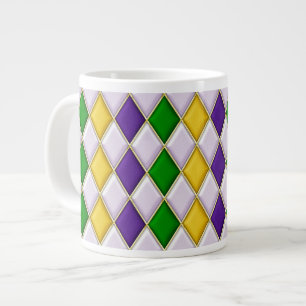 Mardi Gras Mardi Gras Arlequin Motif Mug violet ve
