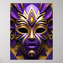 Mardi Gras Masque 1 Poster Carnival Spirit