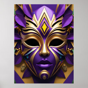 Mardi Gras Masque 1 Poster Carnival Spirit
