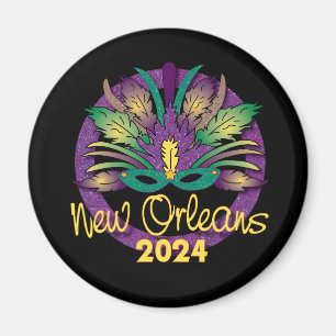 Mardi Gras Masque Magnet - 2024 - Nouvelle-Orléans
