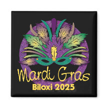 Mardi Gras Masque Magnet - 2025 - Biloxi, MS