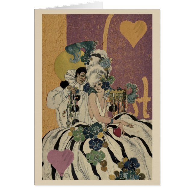 Mardi Gras Valentine Couple (Devant)