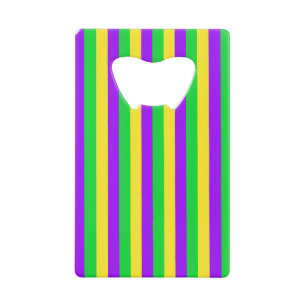 Mardi Gras Vert, Jaune, Rayures Violettes