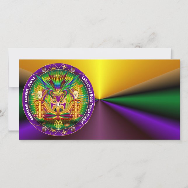 Mardi Gras Witch Doctor-Skull V-1 (Devant)