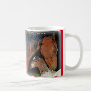 Mare de Noël et tasse de café de poulain