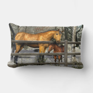 Mare et Foie en Lumbar Coussin d'hiver