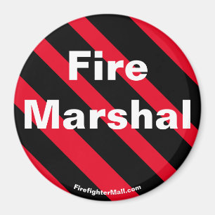 Maréchal des incendies aimant noir/rouge