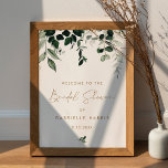 MAREE Affiche de bienvenue Fête des mariées de ver<br><div class="desc">La collection Maree présente une végétation d'aquarelles complexe qui évoque la tranquillité et la beauté d'un jardin luxuriant. Cette collection est le choix idéal pour les événements du printemps et de l'été, y compris les baby showers, les douches nuptiales ou les mariages. Avec ses motifs verdoyants complexes et son esthétique...</div>