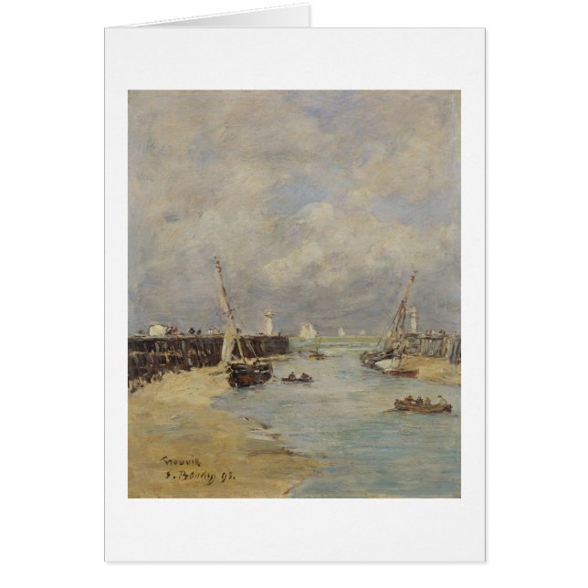 Marée basse chez Trouville, 1895 (huile sur le (Devant)