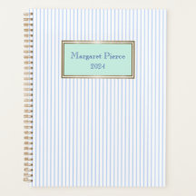 Margaret Pinstripe Planner à la monnaie