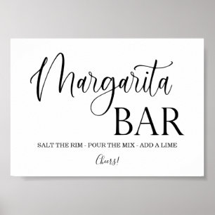 Margarita Bar mariage signe Poster