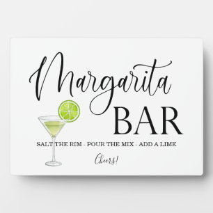 Margarita Bar Signal mariage Tabletop Plaque