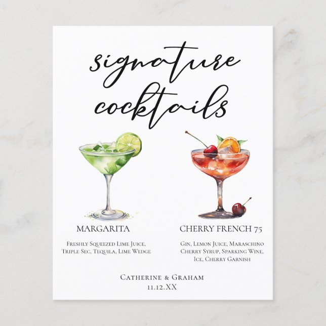 Margarita Cherry Français 75 Cocktails Mariages Me (Devant)