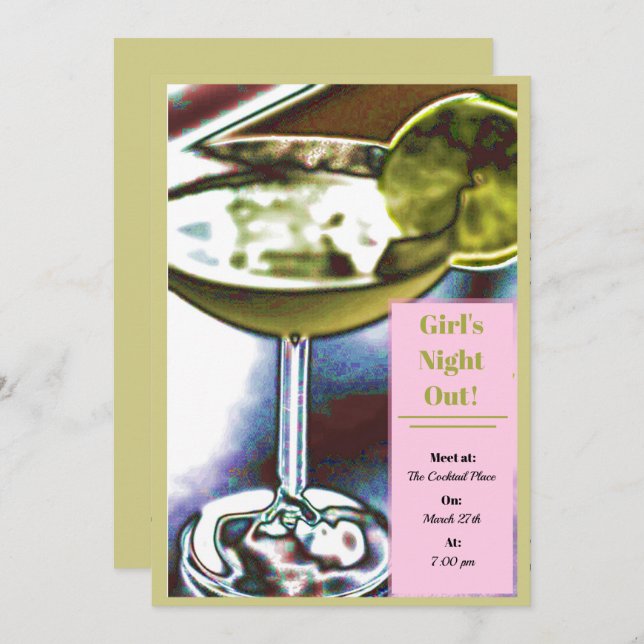 Margarita Invitation (Devant / Derrière)