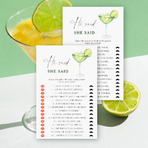 Margarita nuptiale Il dit qu'elle a dit jeu