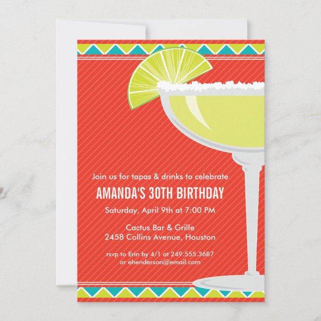 Margarita Party Invitation (Devant)