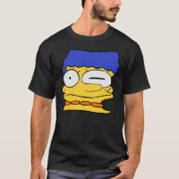 Marge face froissée T-shirt classique