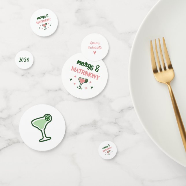Marges et table de mariage Confetti (Groupe)