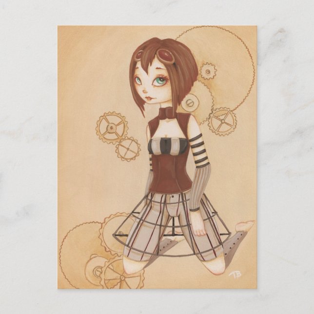 Margo - Carte postale Steampunk (Devant)