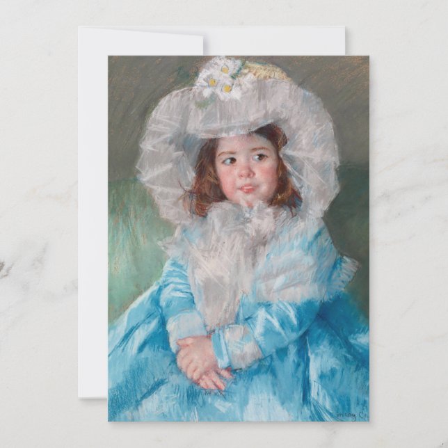 Margot en bleu | Mary Cassatt (Devant)