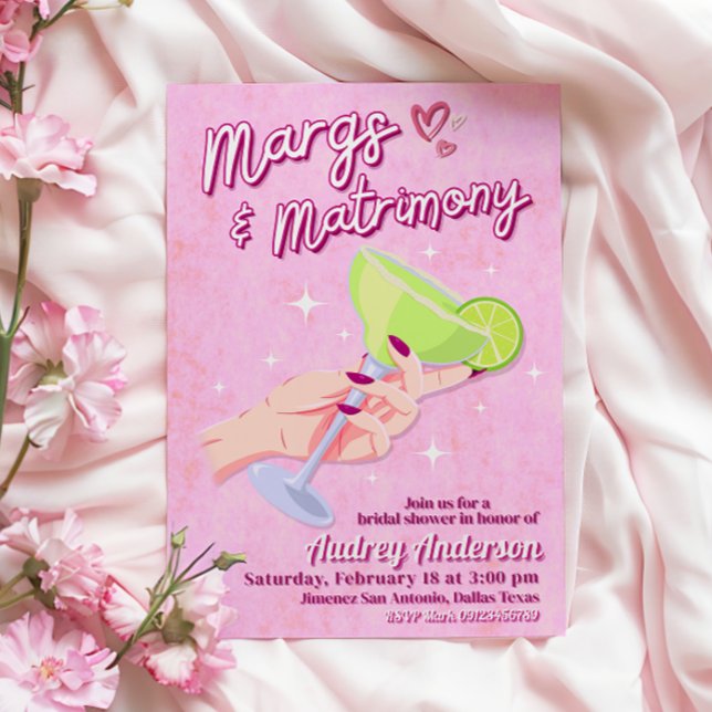 Margs et Matrimony - Invitation à la soirée de dou (Margs and Matrimony - Bridal Shower Invitation)