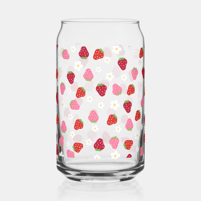 marguerite à fraise fleurie en verre (Recto)