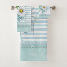 Marguerite avec les rayures bleues