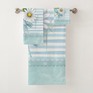 Marguerite avec les rayures bleues
