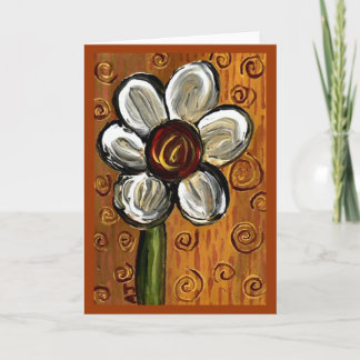 Marguerite et Swirlies - carte pour notes