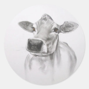 Marguerite les autocollants de vache
