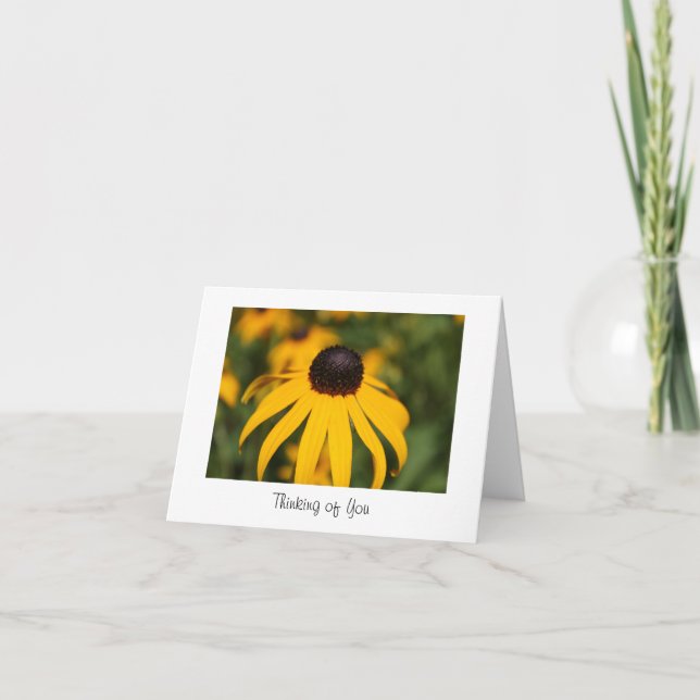 Marguerite pensant à vous carte vierge (Devant)