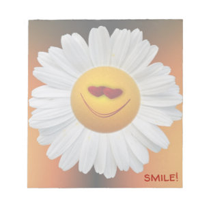 marguerite souriante - bloc-notes