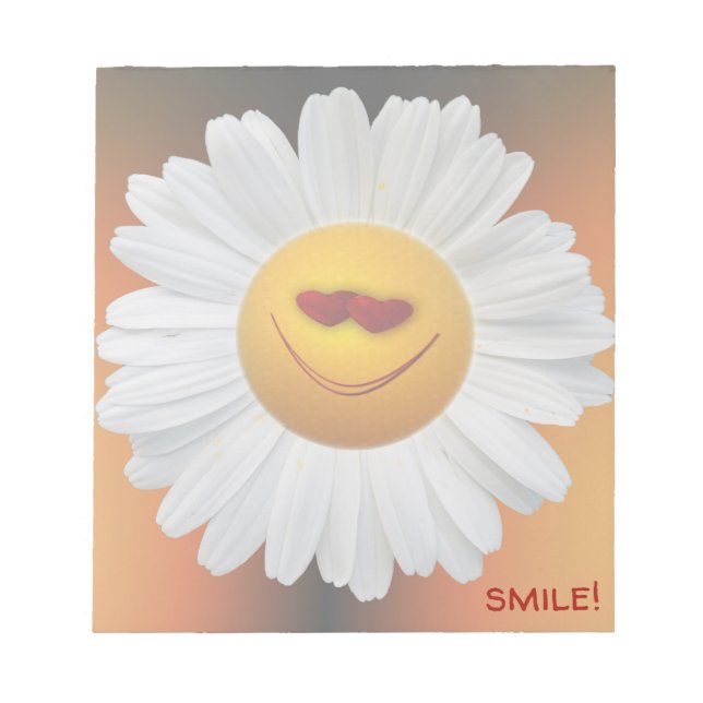 marguerite souriante - bloc-notes (Devant)