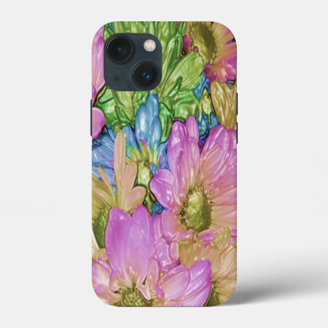 Marguerites colorées sauvages #22 - coque iphone (Verso)