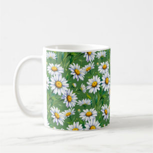 Marguerites dans le pré. Tasse