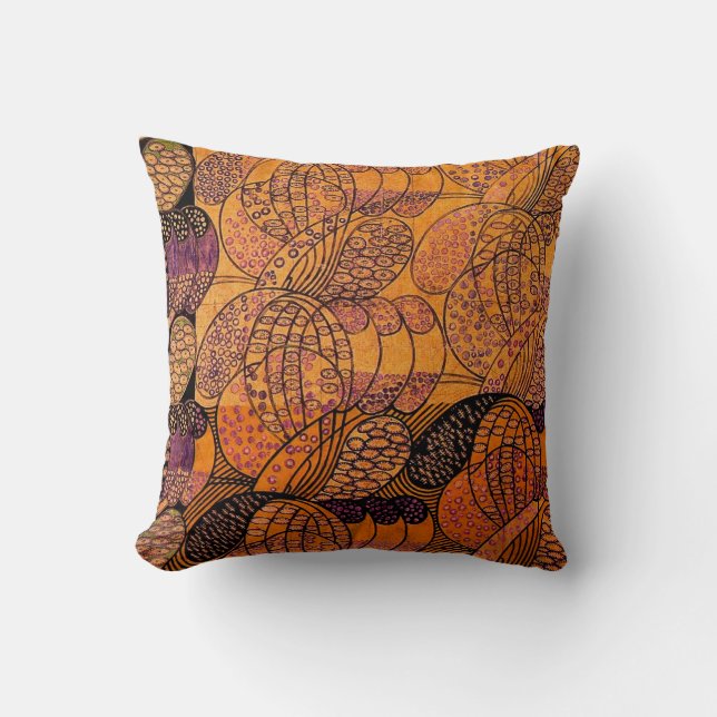 Marguerites stylisées vintages - coussin (Recto)