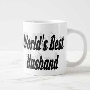 Mari avec la tasse de café géante à demi-texte noi