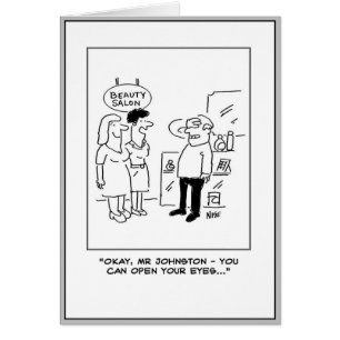 Mari avec les yeux fermés attend d'être surpris.