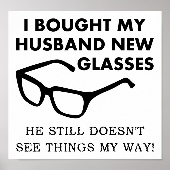 Mari Nouveaux Lunettes Affiche Drôle (Devant)